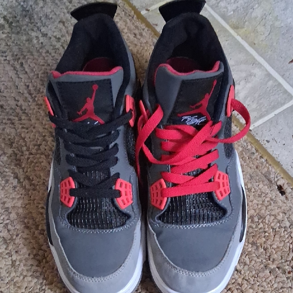 Kids Jordan Sneakers - Black and Red